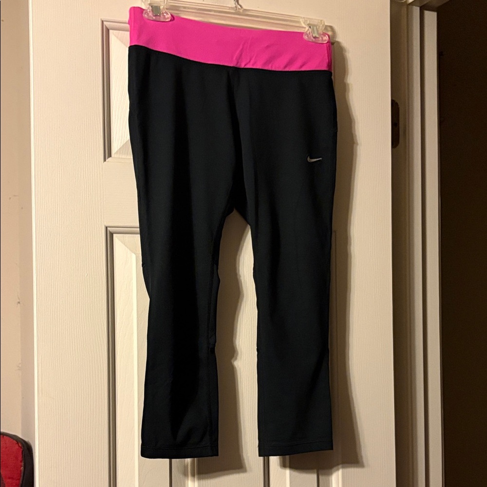 Nike Dri-Fit Pink and Black Workout Pants